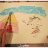 23 │畫作-五歲女孩愛唱歌